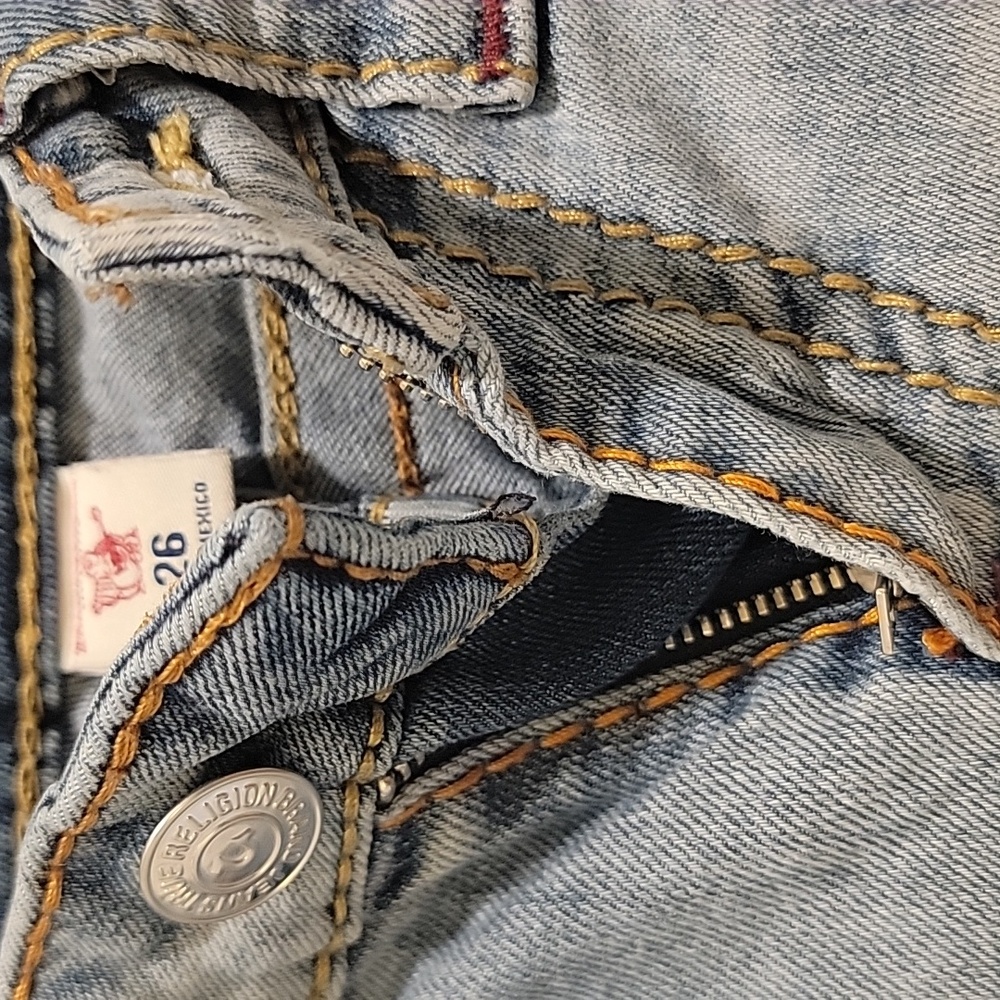 True Religion Women's Light Blue Skinny Jeans Size 26 - Picture 10 of 12